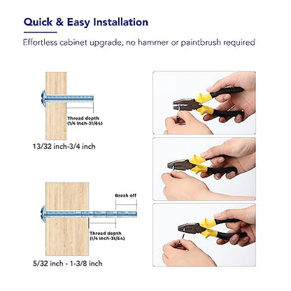 30 Pack Kitchen Cabinet Handles 3-3/4 Inch Brushed Nickel Cabinet Pulls - color: Brushed Nickel, size: 3-3/4 Inch Hole Centers