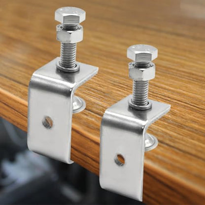 4Pcs 304 Stainless Steel C Clamp, C Type Tiger Clamp with Screws for Woodworking (85mm 4Pcs)