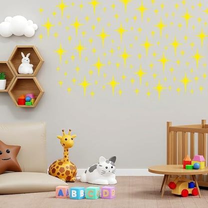 6 Pcs DIY Reusable Star Pattern Painting Stencils Set PET Plastic Painting Templates for Wall Wood Craft Canvas Fabric Home Decor - size: 6 X 8 inches