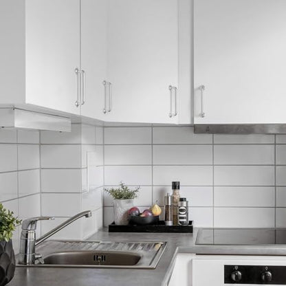 3-3/4 in Polished Chrome Cabinet Pulls Drawer Handles 10 Pack P2502 - color: Polished Chrome, size: 3-3/4 Inch Hole Centers