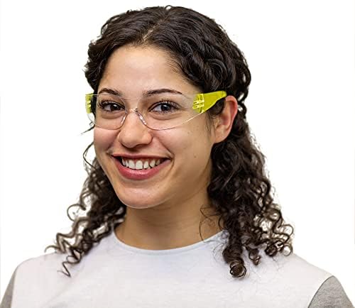 BISON LIFE Clear/Color Safety Glasses for Men & Women ANSI Z87.1, 6 Pack - color: Clear/6 Colors