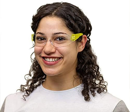 BISON LIFE Clear/Color Safety Glasses for Men & Women ANSI Z87.1, 6 Pack - color: Clear/6 Colors