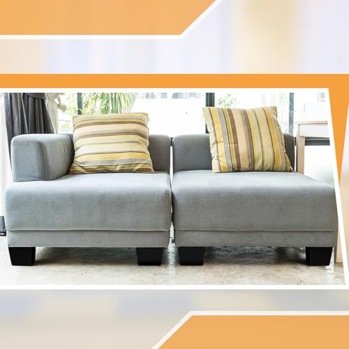4 Pack Wooden Furniture Legs Chair Couch Feet Replacement 2.5 x 5 Inches