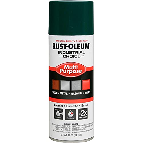 Rust-Oleum Multi-Purpose Enamel Spray Paint, Hunter Green, 12oz, 6-Pack - color: Hunter Green