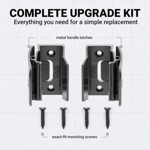Mirrored Door Latch RV Sliding Wardrobe Doors (Pair)