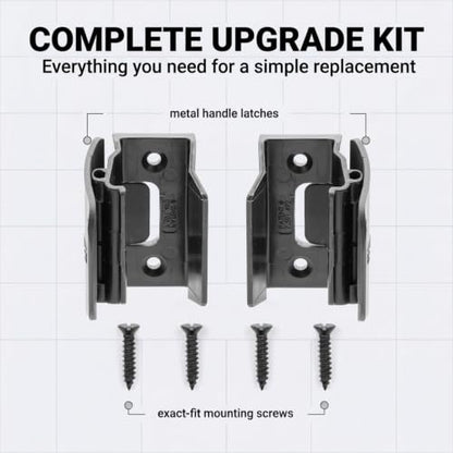 Mirrored Door Latch RV Sliding Wardrobe Doors (Pair)