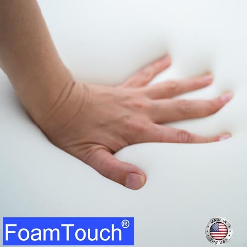 FoamTouch Upholstery Foam Cushion High Density 4'' Height x 30'' Width x 72'' Length - size: 4" x 30" x 72"