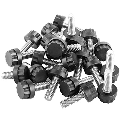 Stainless Steel Screw Leveling Feet 1/4” Furniture Levelers Adjustable Table Levelers Chair Levelers Outdoor Indoor Furniture Feet for Table, Chair, Cabinet, Patio Furniture Legs, 24 pcs Pack - color: Furniture Levelers 24pack-stainless Steel