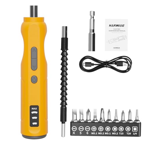 Electric Screwdriver Set, 1500mAh Cordless Rechargeable Screwdriver With Bits & Extension Shaft, Mini Power Tool For Electronics Repair, DIY Home Maintenance – 5N.m Torque, LED Light, 300rpm