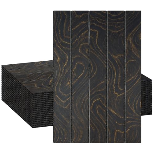 Peel and Stick 3D Wall Panels, Wood Grain, 20 Pack - color: JM6861-1820