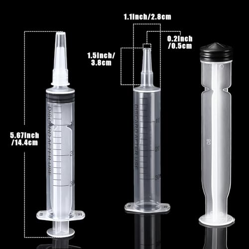 Boao 10 Pack Plastic Syringes Without Needle for Epoxy Resin,30 Ml - size: 30 ML
