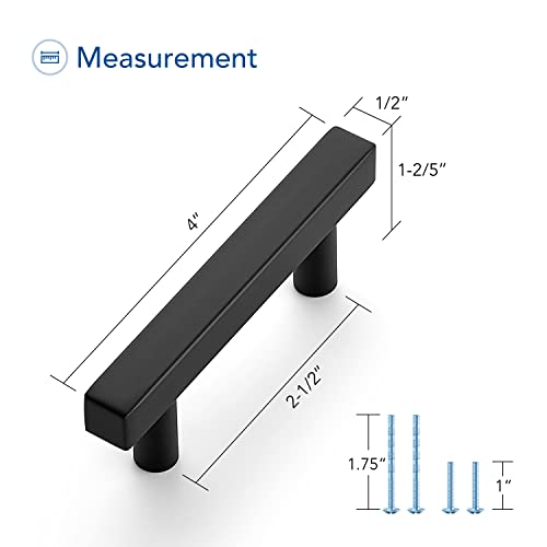 Ravinte 30 Pack Black Cabinet Pulls, 2-1/2 in Kitchen Pulls for Cabinet - size: 2-1/2 in Hole Center