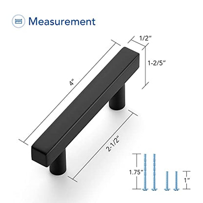 Ravinte 30 Pack Black Cabinet Pulls, 2-1/2 in Kitchen Pulls for Cabinet - size: 2-1/2 in Hole Center