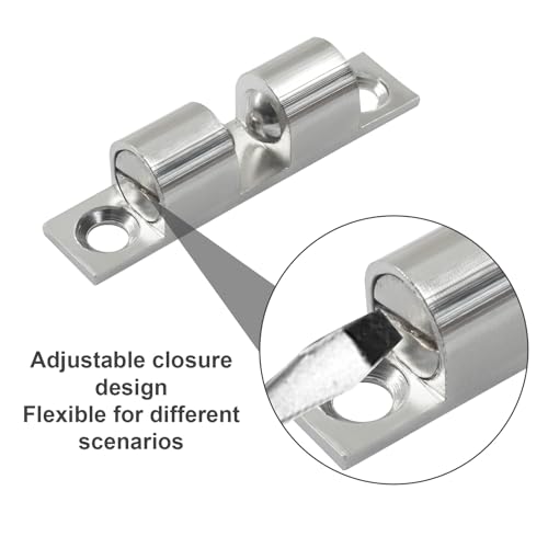 4 Pack Silver Ball Tension Roller Catch Latch, 40x23mm - color: Gold