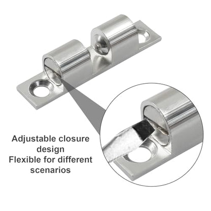4 Pack Silver Ball Tension Roller Catch Latch, 40x23mm - color: Gold