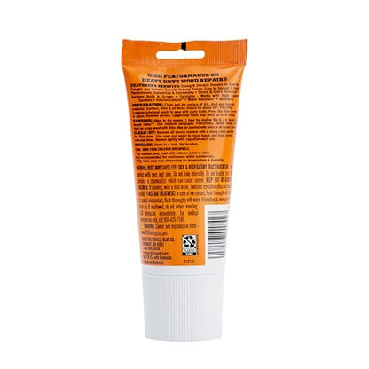 Gorilla Wood Filler, Water Resistant, White, 6 oz Tube
