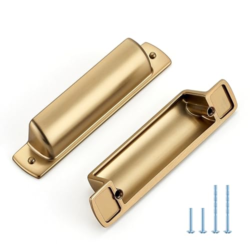 JOY DECOR Champagne Bronze Cabinet Pulls Cabinet Handles, 3 Inch, 10 Pack - color: Champagne Bronze, size: 3 inch Hole Center