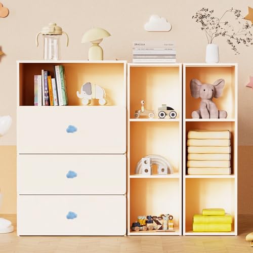 Dnyta 6 Pcs Clouds Shaped Ceramic Knobs Glossy Ceramic Pulls Drawer Knobs - style: Light Blue,Clouds Shaped