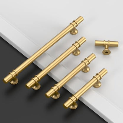 Amerdeco 10 Pack Champagne Bronze Cabinet Pulls 3.75 Inch(96MM) Hole Centers Kitchen Cabinet Handles Cabinets Hardware Drawer Pulls ZH0050 - color: Champagne Bronze, size: 3.75"/96MM Hole Center