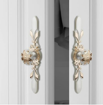 10 Pack 1.16 Inch Two Tone Silver Gold Cabinet Knobs with Backplate - color: Gold Silver Standard