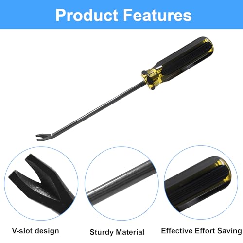 3Pcs 4mm Tack Lifter, Black - color: Black