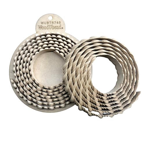 WoodUBend Pack of Two Godroon Motif Trims TR745 215x2cm Heat Bendable & Flexible Wood Trims - DIY Craft, Furniture & Home Decor - Easy to Apply & Paint - Versatile, Reusable & Durable - size: TR745WUB