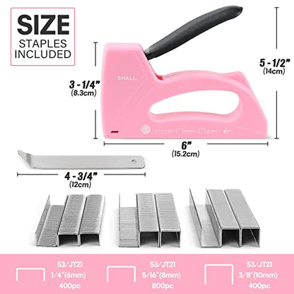 SHALL 3-in-1 Blue Staple Gun & Light Duty Staple Gun Combo