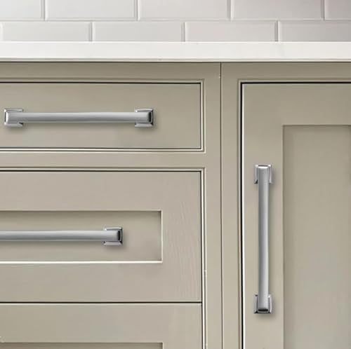 khtumeware 20 Pack Brushed Nickel Cabinet Pulls, 3-3/4 Inch(96mm) Hole Centers Solid Satin Nickel Cabinet Handles Kitchen Hardware Straight Bar for Cabinets and Drawer Pulls - color: Brushed Satin Nickel, size: 3-3/4"(96mm) Hole Center, style: 20-pack