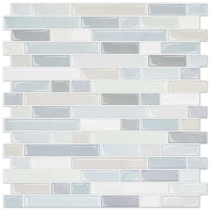 STICKGOO Thicker Peel and Stick Backsplash Tile for Kitchen and Bathroom - color: Multicolor