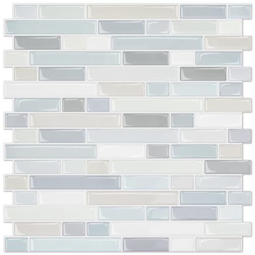 STICKGOO Thicker Peel and Stick Backsplash Tile for Kitchen and Bathroom - color: Multicolor