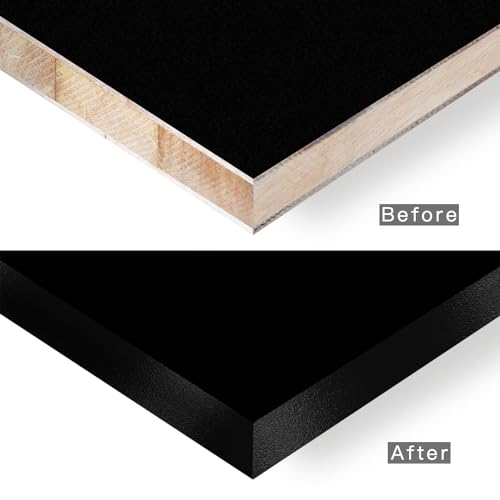 PVC Edge Banding, 2" x 25ft Matt Black Edge Banding Non Glued White Veneer Edging White Veneer Edge Banding for Table Cabinet Furniture Trim - color: Matt Black, size: 2 Inch