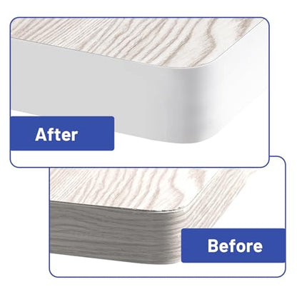 PVC Edge Banding 2 inch x 100ft Veneer Edge Banding White with Hot Melt Adhesive Pre - glued Iron on Edging Tape Trim for Cabinet Plywood Repairs and Furniture Restoration - size: 2 inch x 100ft