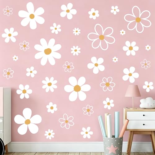 Large Daisy Wall Decals, 12 Sheets 36 Pcs - color: Large Daisy