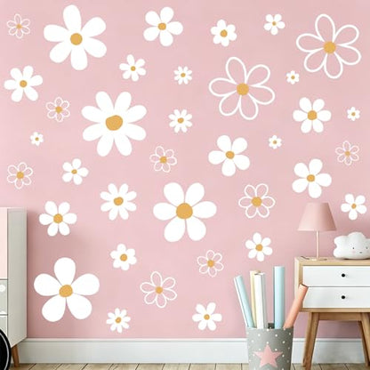 Large Daisy Wall Decals, 12 Sheets 36 Pcs - color: Large Daisy
