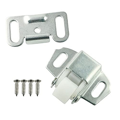 RLECS Single Roller Catch 4Sets Single Roller Suction Buckle with Screws for Overlay Cabinet Door