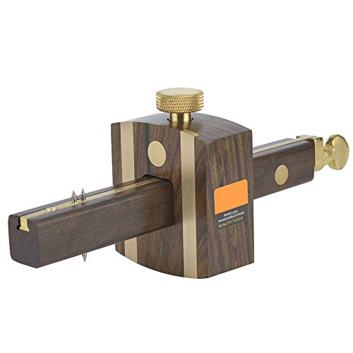 8 Inch Mortise Marking Gauge Woodworking Sliding Mark Scraper with Adjustable Head for Precision Carpentry Joinery and Cabinet Making