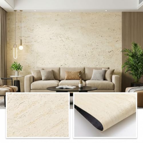 3D Wall Panels Peel and Stick – 15.74" x 236" PVC Faux Texture Wall Covering, Self Adhesive Waterproof DIY Accent Wall for Living Room, Bedroom, Sofa Background & Kitchen Backsplash, Covers 25.8 sq.ft - color: #1, size: 15.7" x 236"