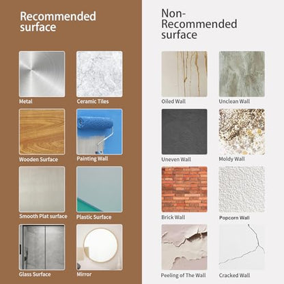 URCOLOR 10-Sheet Kitchen Backsplash Tiles Peel and Stick, 12”×12” Self Adhesive Wall Tile Sticker for Bathroom,Sandstone Brown - color: Sandstone Brown