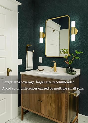 Safiyya Wallpaper Blackish Green Silk Peel and Stick Wallpaper Textured Green Contact Paper Removable Solid Color Self Adhesive Wall Paper Vinyl Rolls 118"x 17.3" - color: Blackish Green, size: 17.3" x 118"