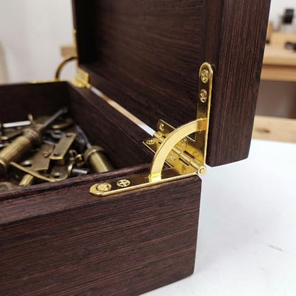 Joez Wonderful 8pcs Box Hinge Cigar Case, 1.69x1.69in, Gold
