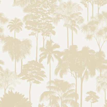 JiffDiff Cream Beige Forest Tree Peel and Stick Wallpaper,17.3" x 120" - color: Cream Beige, size: 17.3" x 120"
