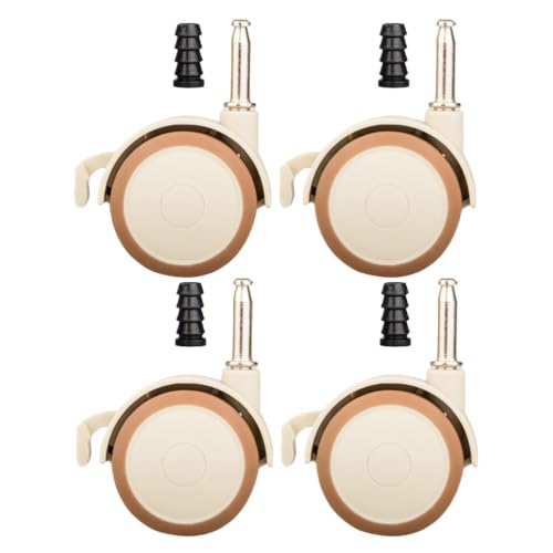 Levemolo 4Pcs Baby Bed Casters Silent Swivel Wheels 8.4x5x4cm
