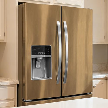 Dark Gold Stainless Steel Contact Paper for Countertops Cabinets - color: Dark Gold, size: 15.7" x 118"