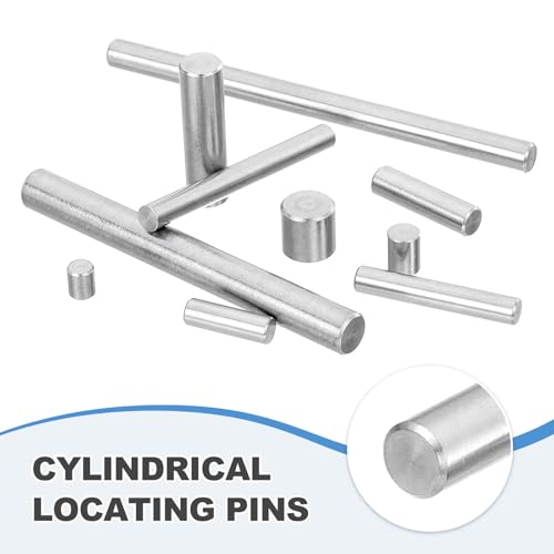 MECCANIXITY 22Pcs Dowel Pin 6mm x 40mm Shelf Support Pin 304 Stainless Steel Shelf Pegs for Shelves Cabinets Furniture Nickel Plated, Silver Tone - size: 6mm x 40mm