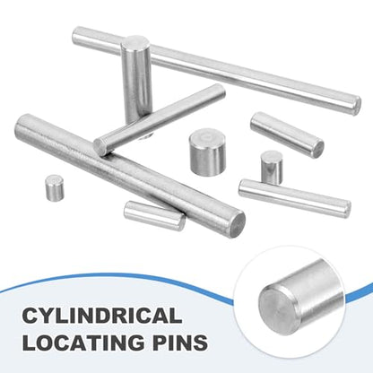 MECCANIXITY 22Pcs Dowel Pin 6mm x 40mm Shelf Support Pin 304 Stainless Steel Shelf Pegs for Shelves Cabinets Furniture Nickel Plated, Silver Tone - size: 6mm x 40mm