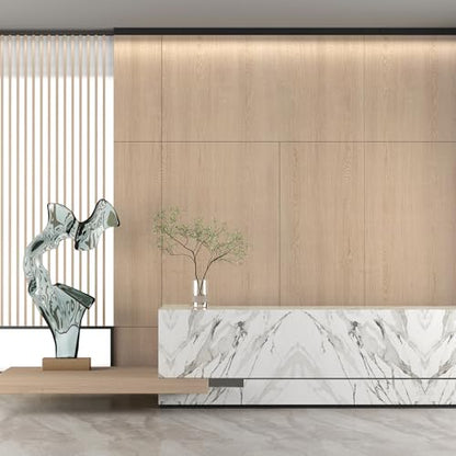 15.7"x354.3" Light Wood Peel and Stick Wallpaper Self Adhesive Removable - color: Beige, size: 15.7" x 354.3"