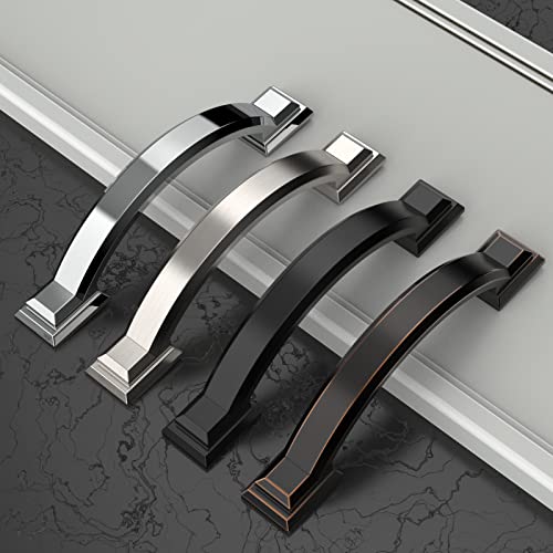 Asidrama 10 Pack 3 Inch(76mm) Matte Black Kitchen Cabinet Handles, Cabinet Pulls Kitchen Cabinet Hardware for Cupboard Drawer Pulls - color: Matte Black, size: 3" Hole Center(76mm), style: 10 Pack