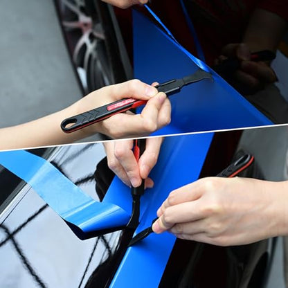 NEWISHTOOL Micro Squeegee Vinyl Wrap Tool, 6IN1 Pro Wrapping Stick Squeegee