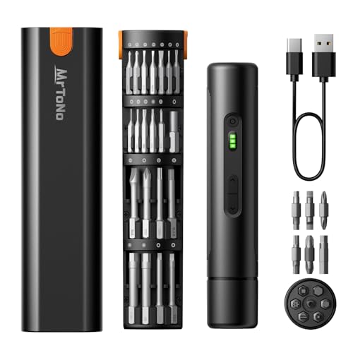 MrToNo Electric Screwdriver Set, Power Screwdriver with 33 Magnetic Bits