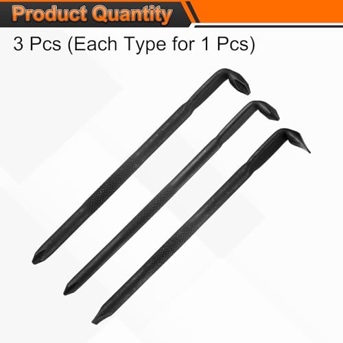 HARFINGTON 3pcs Offset Screwdriver Set PH2 PH1 SL6 Phillips Cross Head Right Angle 90 Degree Screw Driver Double Ended L-Type Hand Tool for Home Appliance Repair, Black